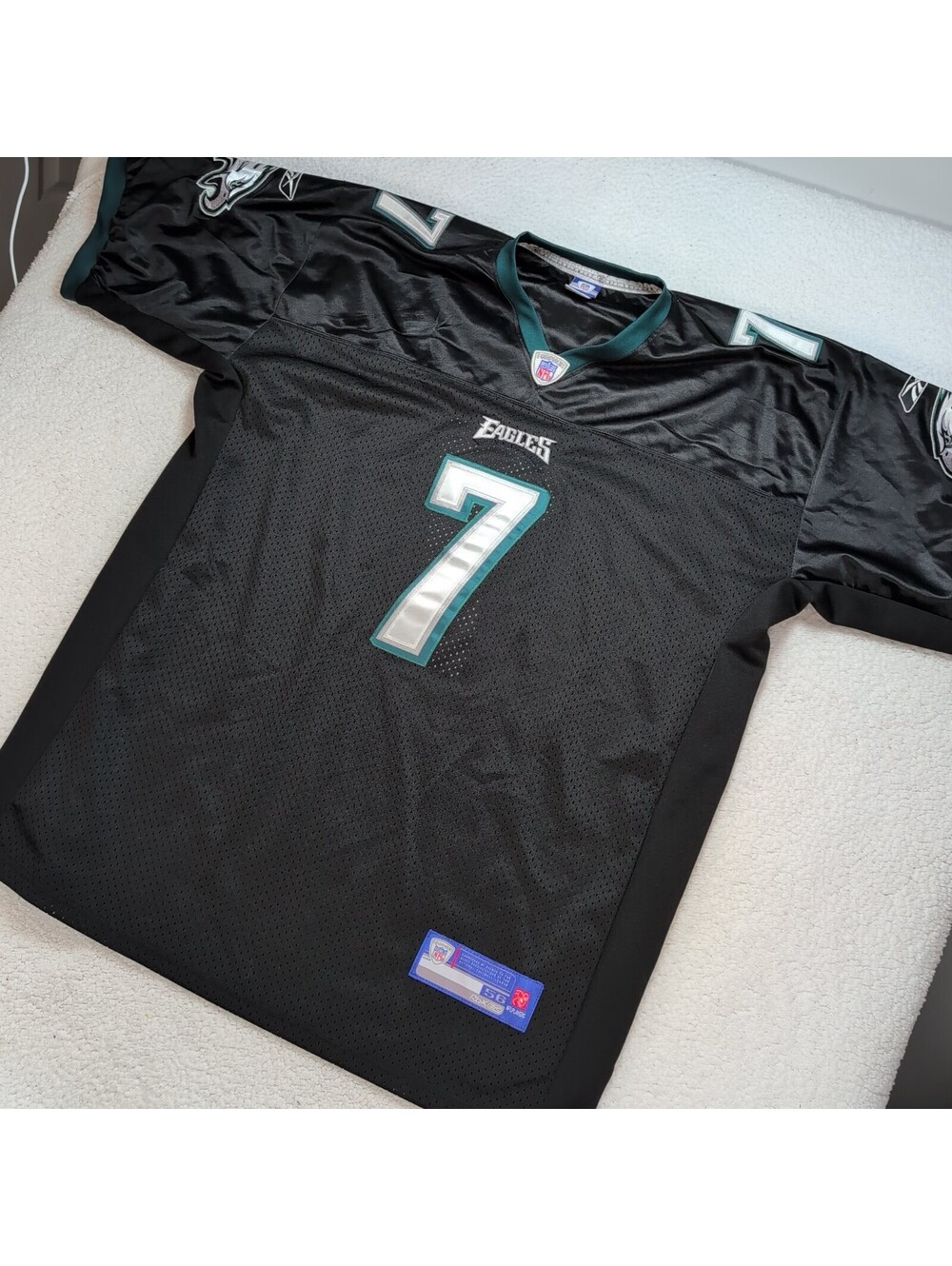 Reebok Michael Vick #7 Philadelphia Eagles Black NFL Jersey Men's 56 3XL